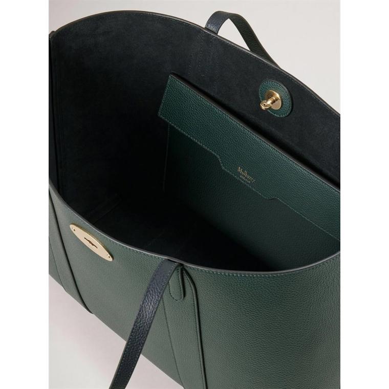 Mulberry Bayswater Tote Mulberry Green Classic Grain